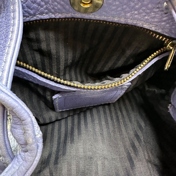 Coach Vintage - Sonoma 2-Handle Bucket Bag 4923, Pebbled - Periwinkle, USA 90s - Picture 11 of 14